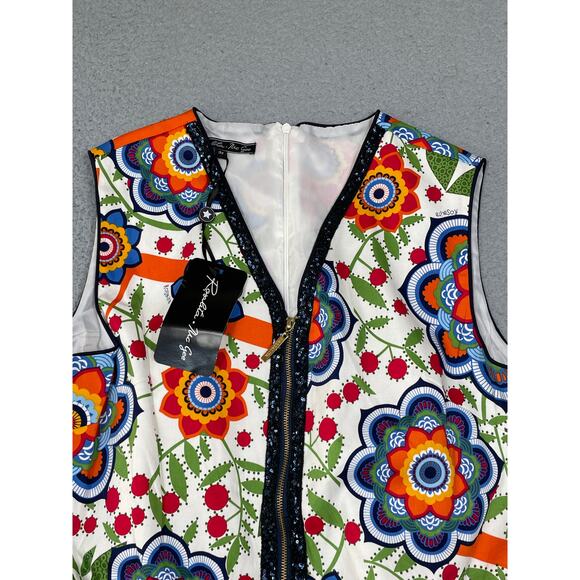 Rosalita McGee Womens Size M All Over Print Floral Jumpsuit NWT - Picture 7 of 9